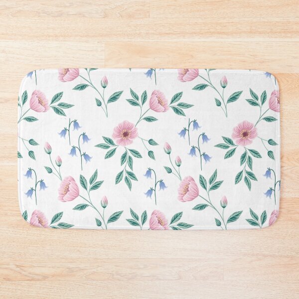 Item preview, Bluebell sprint floral pattern pink designed and sold by Katbydesign.