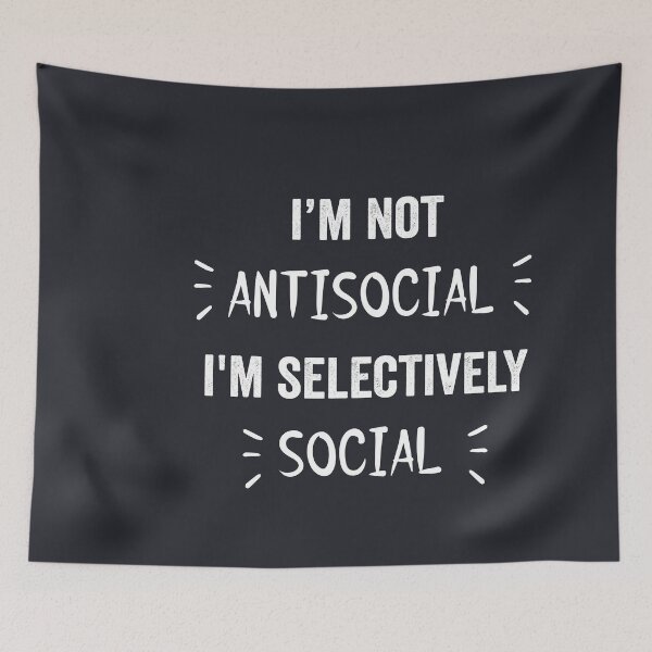 Item preview, i'm not antisocial i'm selectively social shirt , funny shirt, Autumn lovers , gift for kids  designed and sold by jake aff47.