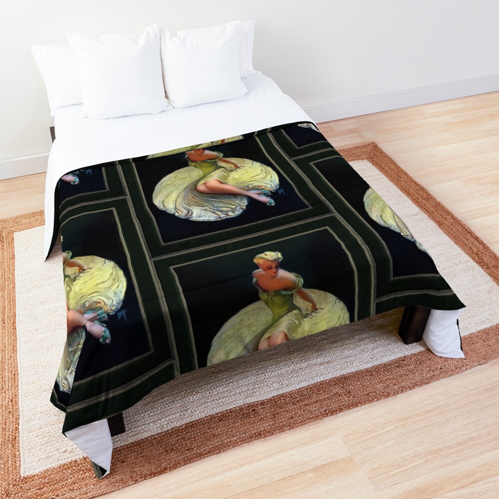 Golden Girl by Roy Best Vintage Xzendor7 Old Masters Reproductions Comforter