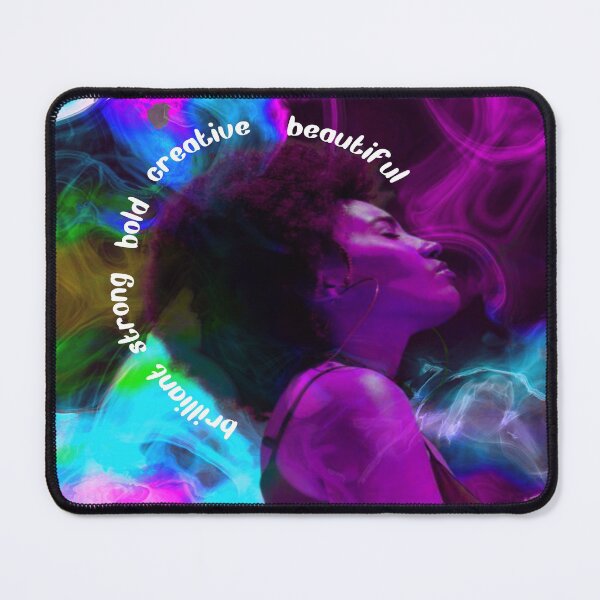 Item preview, Black African American Art Afro Woman Inspirational Text Word Art Colorful designed and sold by BlackArt Cafe.