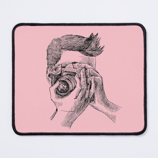 Item preview, Photographer Sketch with Camera in Black Sketch drawing designed and sold by Marie Young.