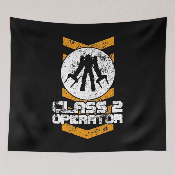Item preview, Power Loader Operator Class 2 Rated  Aged Print designed and sold by SideQuest - Scribbled Chaos!.