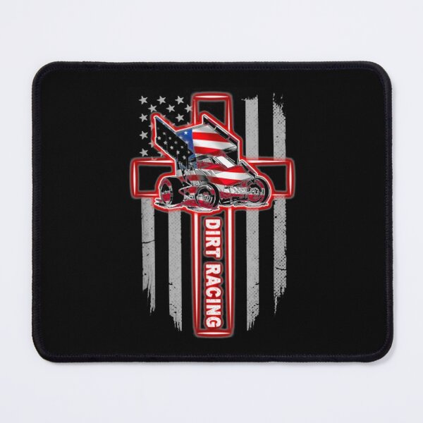 Artikelvorschau, Sprint Auto Dirt Racing American Flag Cross Racing Car entworfen und verkauft von idabry.