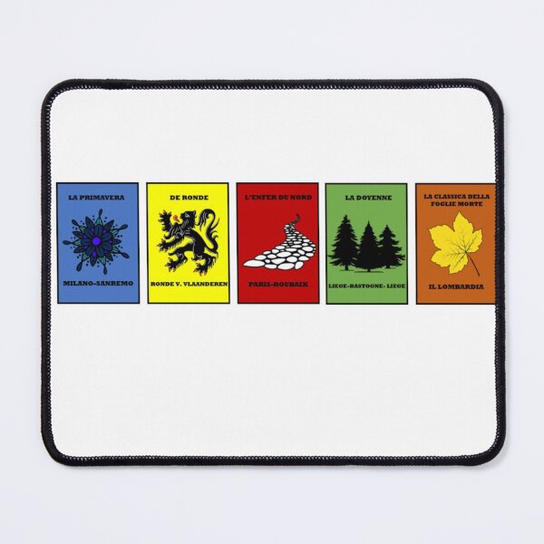 Item preview, The 5 Cycling Monuments designed and sold by Whatalifestyle.