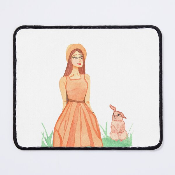 Item preview, Girl with Rabbit, white designed and sold by Sonderblume.