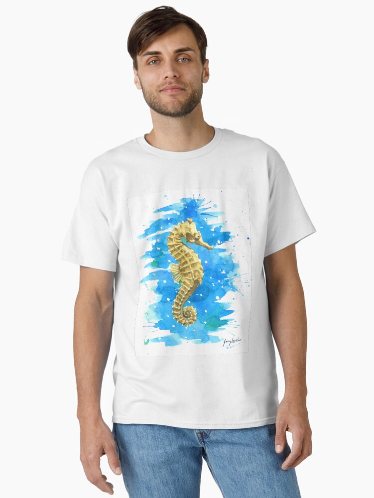Thumbnail 2 of 7, Classic T-Shirt, Sea Horse designed and sold by artmangary.