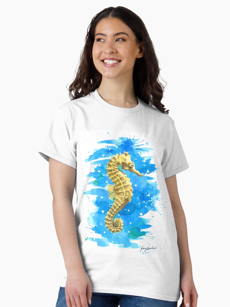 Thumbnail 1 of 7, Classic T-Shirt, Sea Horse designed and sold by artmangary.