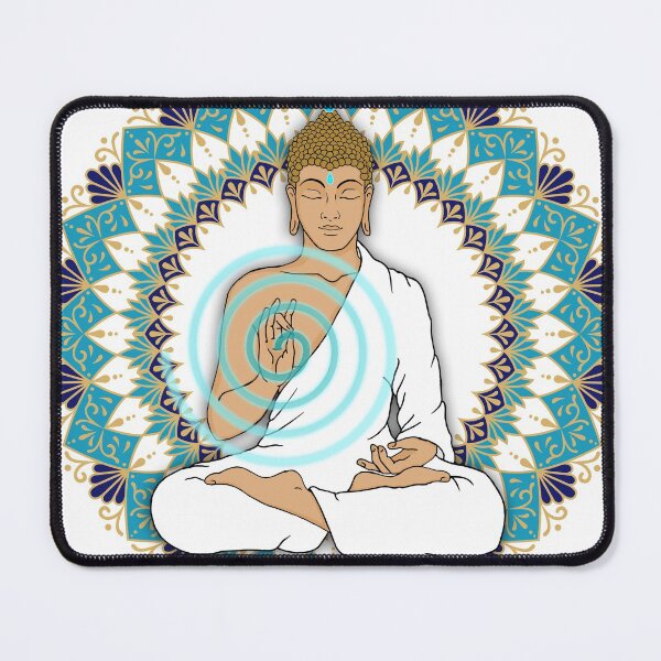 Item preview, Mandala Abhaya Mudra Buddha Energy Spiral designed and sold by MandalaSoul.