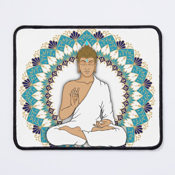 Item preview, Mandala Abhaya Mudra Buddha for protection designed and sold by MandalaSoul.