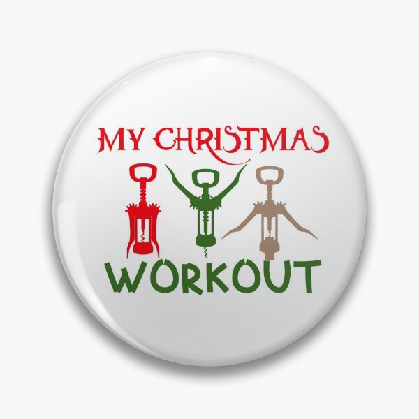 Item preview, My Christmas Wine Workout, Christmas Excercise designed and sold by DiensDesign.