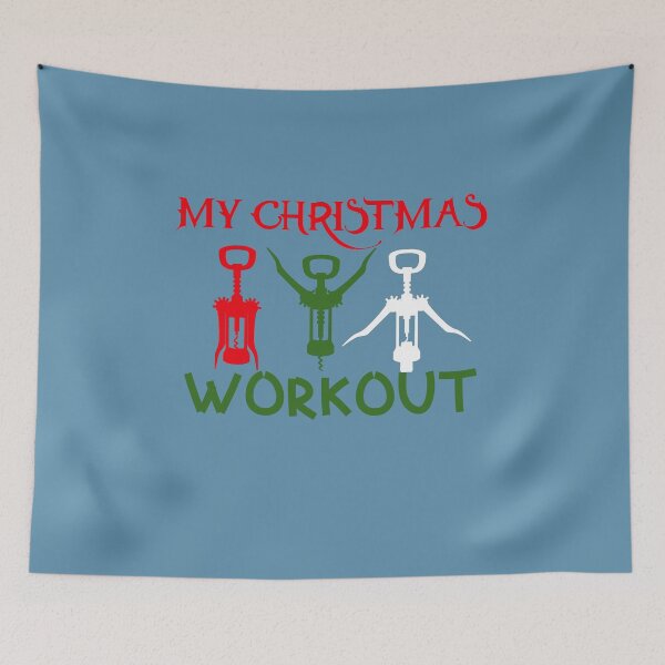 Item preview, My Christmas Wine Workout, Christmas Excercise designed and sold by DiensDesign.