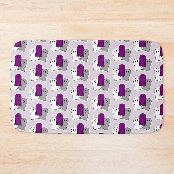 Item preview, Subtle Pride Spooky Cute Ghosts Ace/Demi Flag designed and sold by Jenna Rideout.