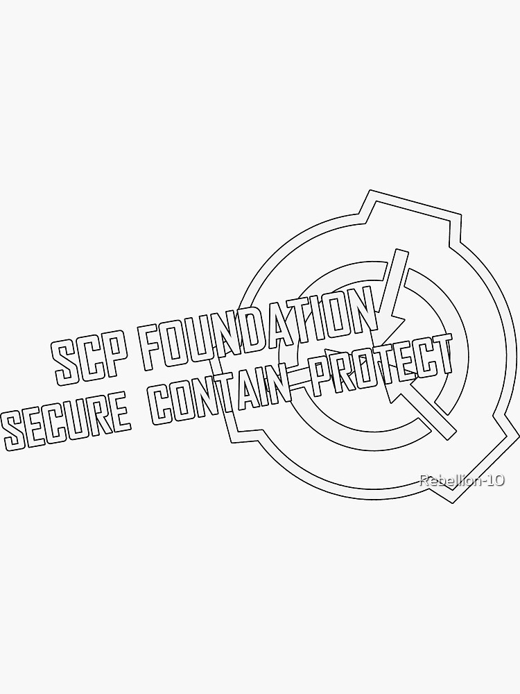 SCP Foundation symbol Sticker for Sale by Rebellion-10