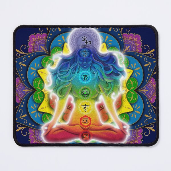 Item preview, Mandala woman meditating chakras designed and sold by MandalaSoul.