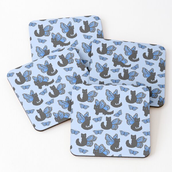 Item preview, Blue Butterfly Cat designed and sold by BiscuitSnack.