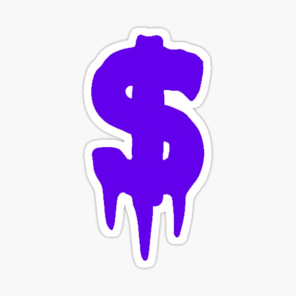 Purple Money Sign Sticker For Sale By Anything4joji Redbubble 5665