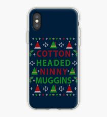 Baumwolle führte Ninny Muggins hässliche Weihnachtsstrickjacke iPhone-Hülle & Cover