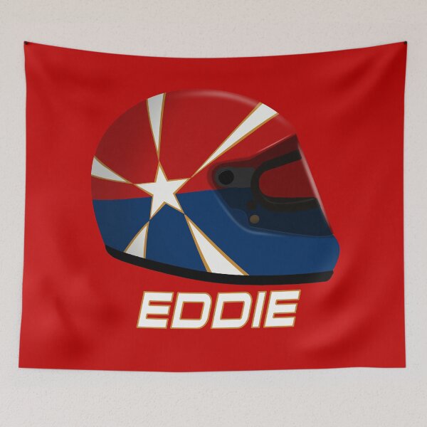 Item preview, Eddie Cheever 1981 Tyrrell helmet designed and sold by JageOwen.