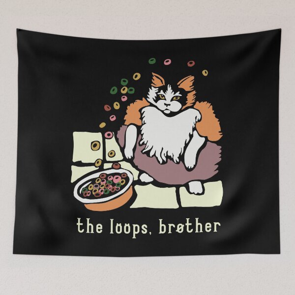 Item preview, Fruit Loops Cat Meme The Loops Brother designed and sold by okpinsPets.
