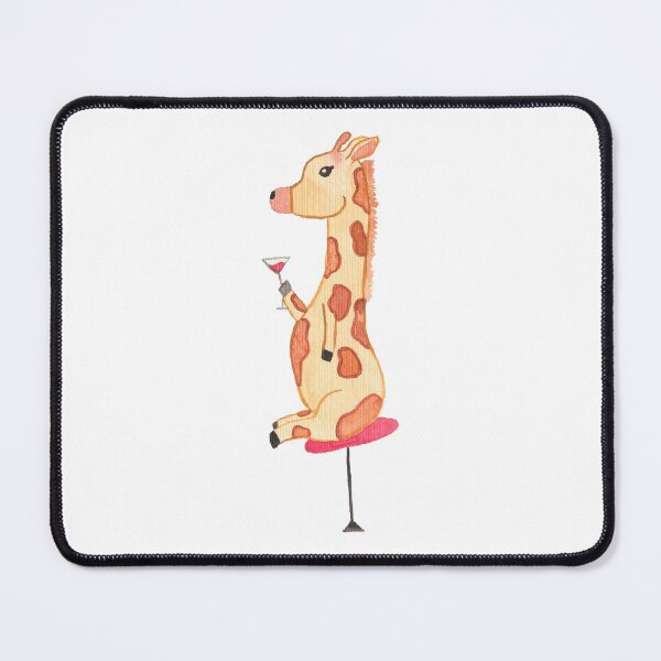 Item preview, Cocktail drinking giraffe, white designed and sold by Sonderblume.