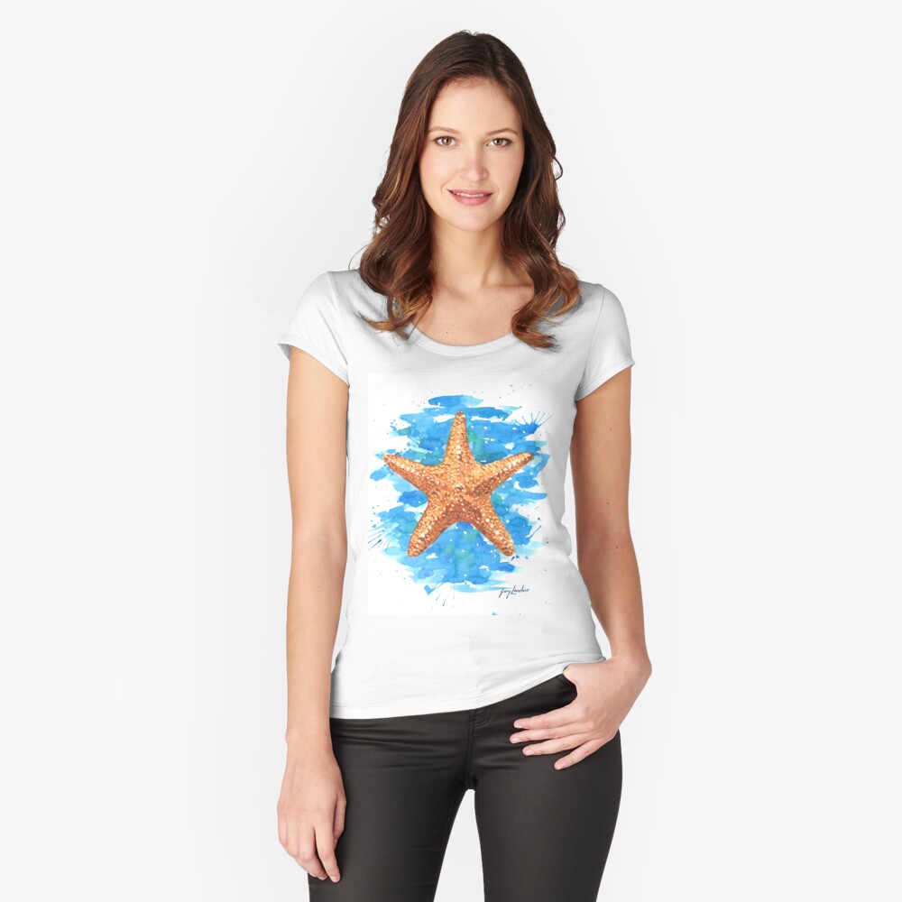 Item preview, Fitted Scoop T-Shirt designed and sold by artmangary.