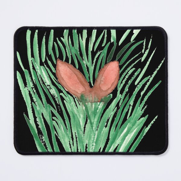 Item preview, Rabbit ears in tall grass, black designed and sold by Sonderblume.