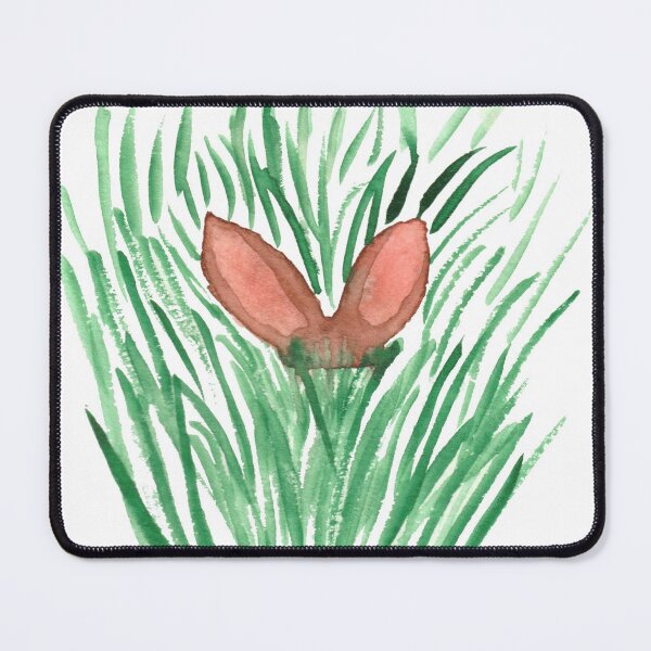 Item preview, Rabbit ears in tall grass, white designed and sold by Sonderblume.