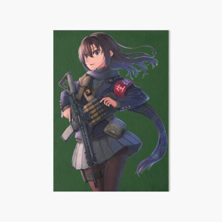 Military Anime Girl Art Board Print By Sao84 Shope Redbubble