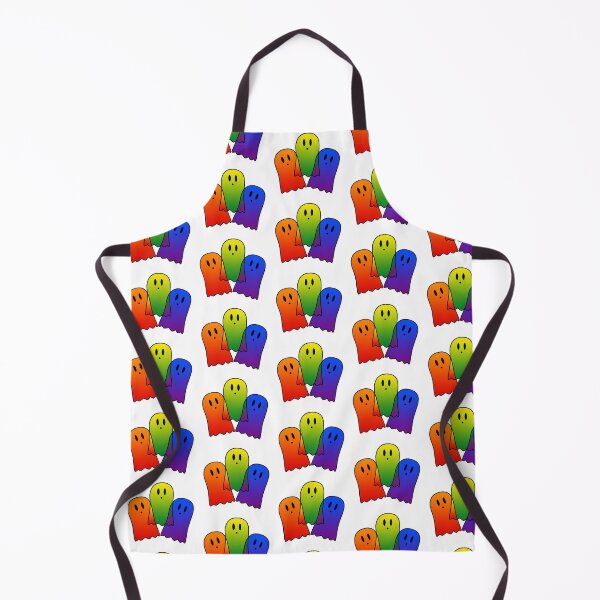 Item preview, Subtle Pride Spooky Cute Ghosts Gay Rainbow Flag designed and sold by Jenna Rideout.