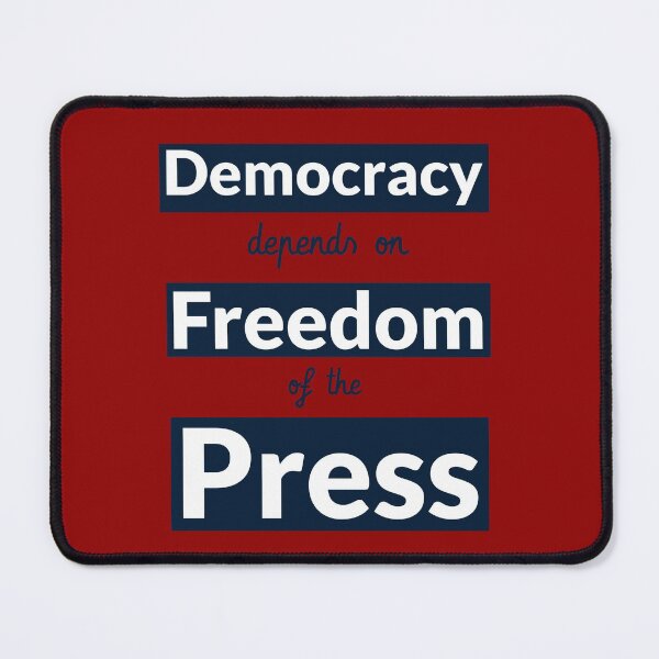 Item preview, Democracy Depends on Freedom of the Press. International Press Freedom Day designed and sold by Rebel-Design.