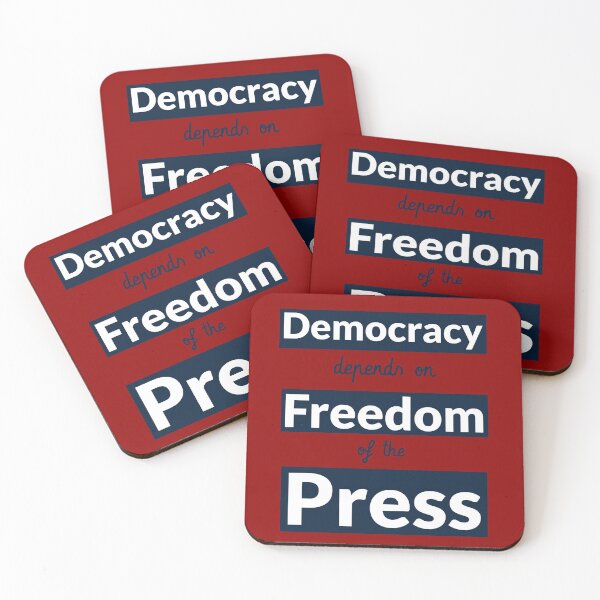 Item preview, Democracy Depends on Freedom of the Press. International Press Freedom Day designed and sold by Rebel-Design.