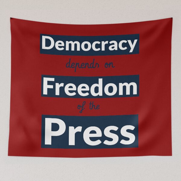 Item preview, Democracy Depends on Freedom of the Press. International Press Freedom Day designed and sold by Rebel-Design.