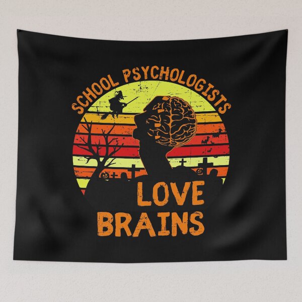 Item preview, School Psychologists Love Brains Halloween Teachers Squad designed and sold by creativebrother.