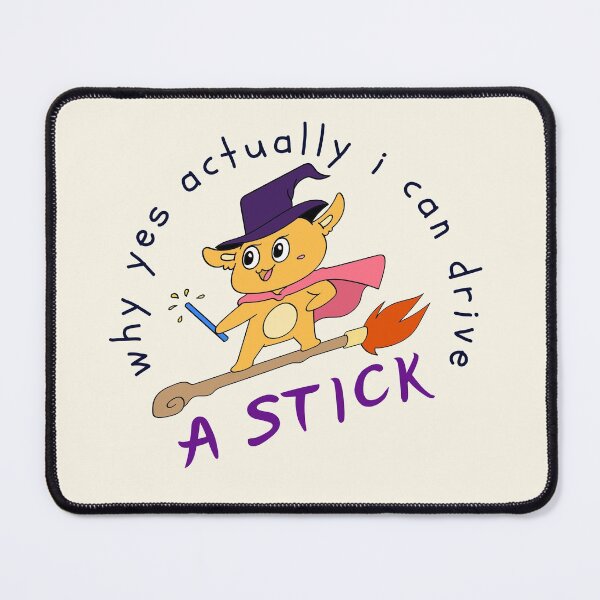 Item preview, Why yes actually I can drive a stick - Witch - Halloween - Purple designed and sold by OMdesign10.