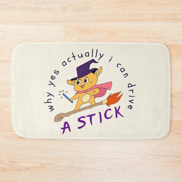 Item preview, Why yes actually I can drive a stick - Witch - Halloween - Purple designed and sold by OMdesign10.