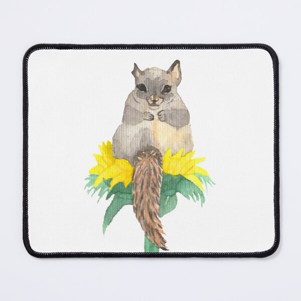 Item preview, Sweet squirrel on a sunflower, white designed and sold by Sonderblume.