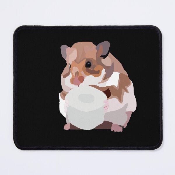 Item preview, A toilet paper hamstering hamster, black designed and sold by Sonderblume.
