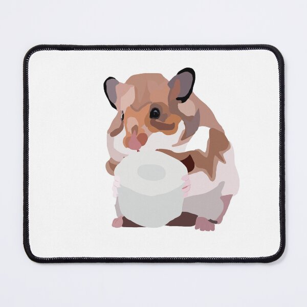 Item preview, A toilet paper hamstering hamster, white designed and sold by Sonderblume.