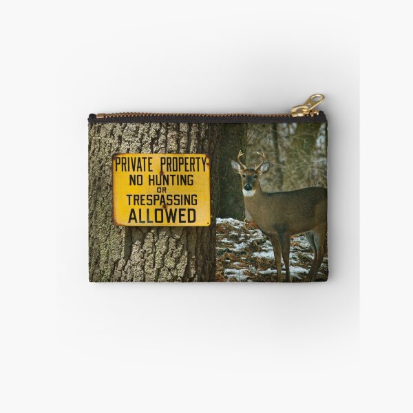 Item preview, No Hunting Sign and Whitetail Buck designed and sold by Randall Nyhof.