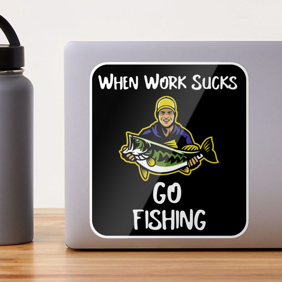 50 Pcs Outdoor Fisherman Go Fishing Stickers For Computer Luggage