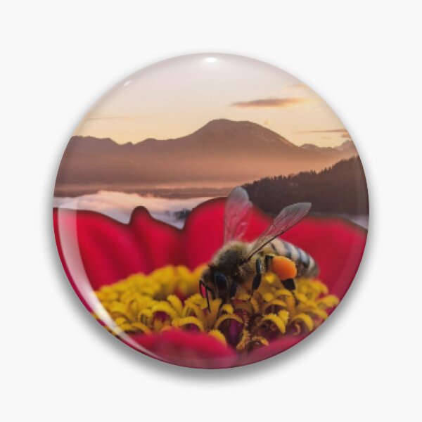 Item preview, Flower bee pollination honey blooming bloom designed and sold by greengoodnich.