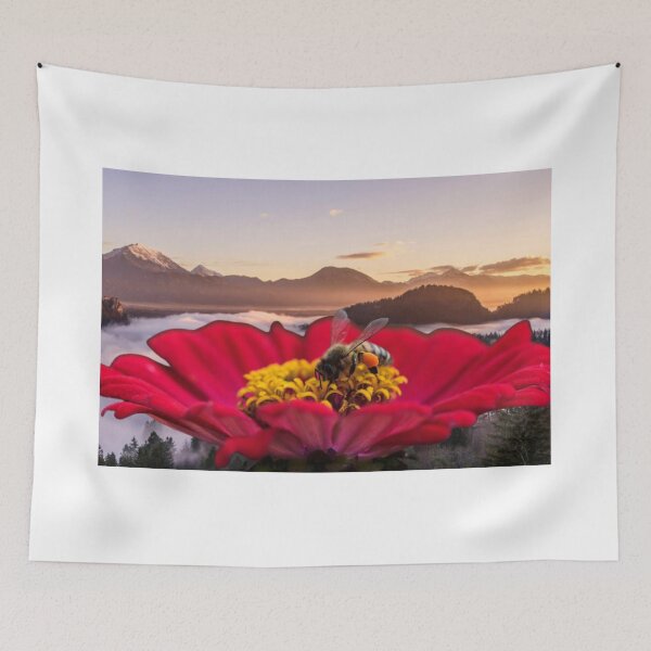 Item preview, Flower bee pollination honey blooming bloom designed and sold by greengoodnich.