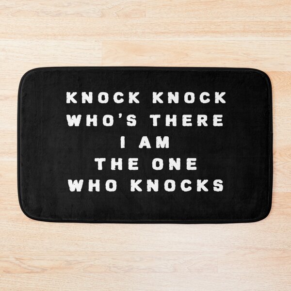 Item preview, Knock knock, who's there, I am the one who knocks WHITE TEXT designed and sold by CoolCleverCute.