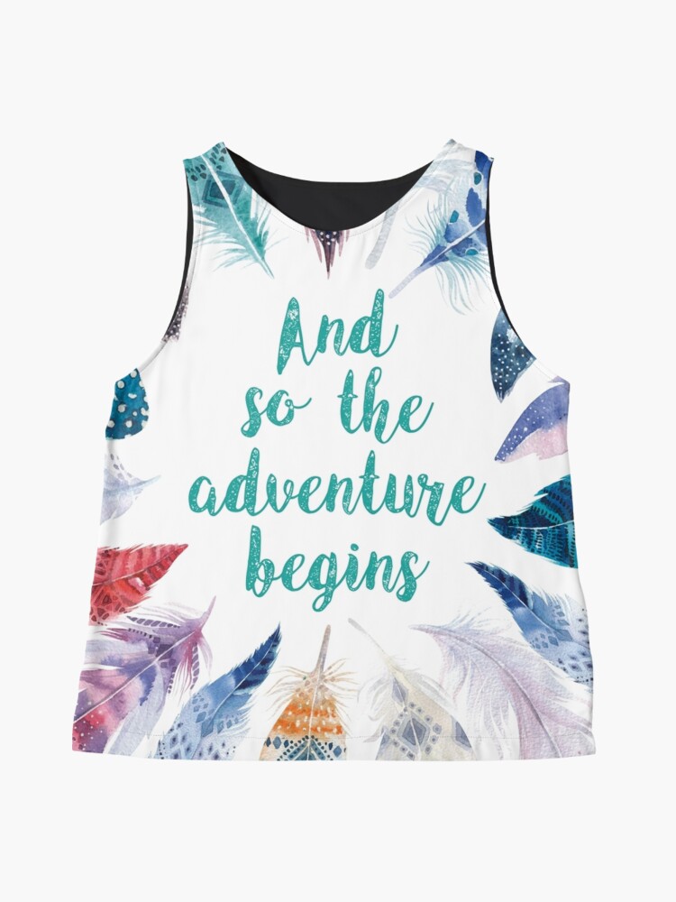 Vista alternativa de Blusa sin mangas Feathers, And so the adventure begins