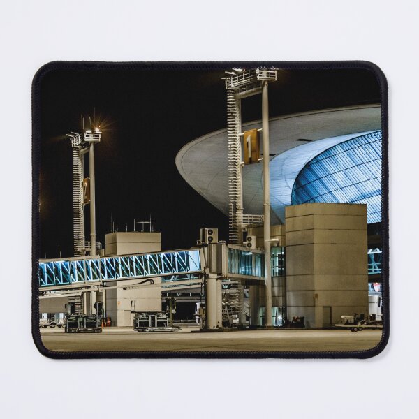 Item preview, Montevideo Airport Night Scene, Uruguay designed and sold by DFLC Prints.