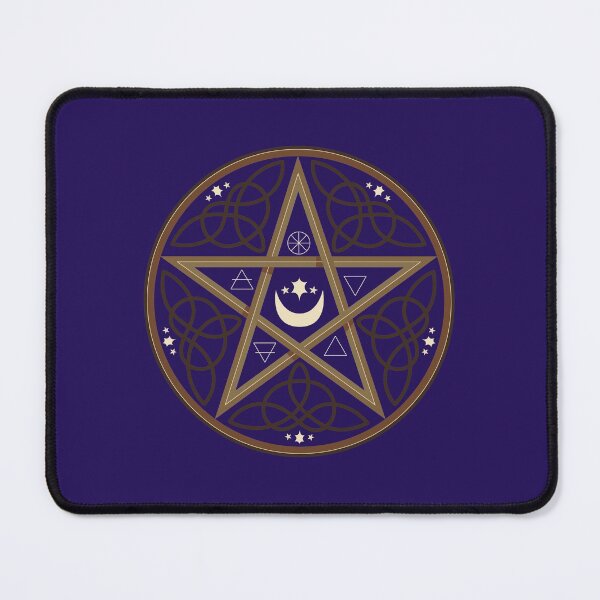 Item preview, Pentagram Illustration - celtic satan design designed and sold by Hanger52.