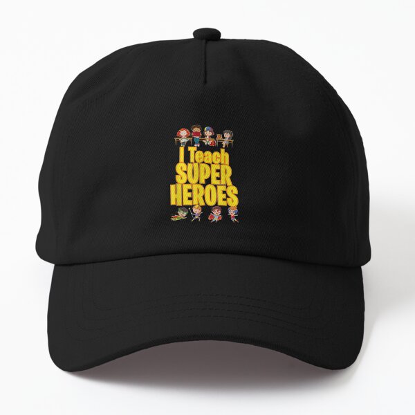 I Teach Super Heroes Book Hero Teacher School Dad Hat
