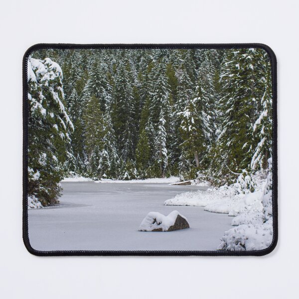 Item preview, Frozen Lake in forest designed and sold by arianjacobsfc.