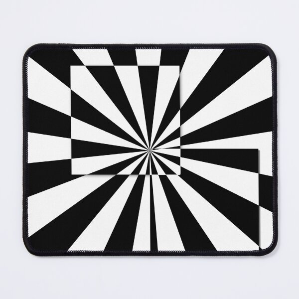Item preview, Black And White Square Opt Art designed and sold by Marvelpic.