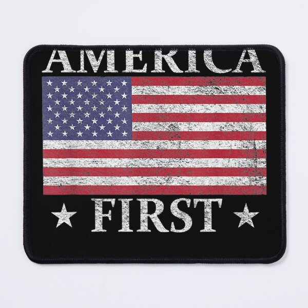Item preview, AMERICA FIRST USA AMERICAN FLAG PATRIOTTARS ANDTRIPES designed and sold by LochyshiArah.